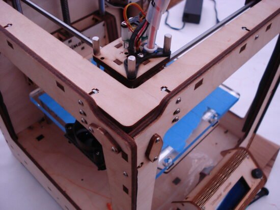 3d printer done with laser cut frames
