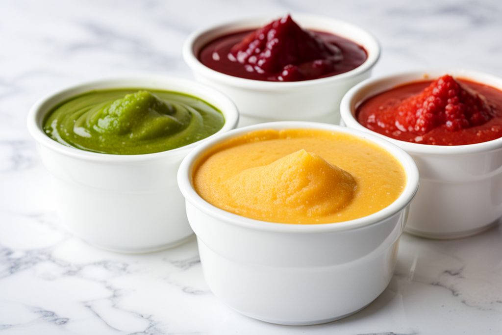 Purees and pastes for food 3D printer