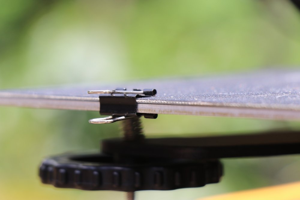 Heating bed of a 3d printer with print mat