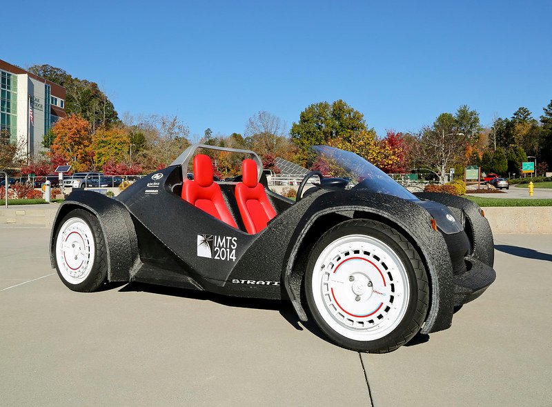 The world’s first 3D-printed car, the Strati.