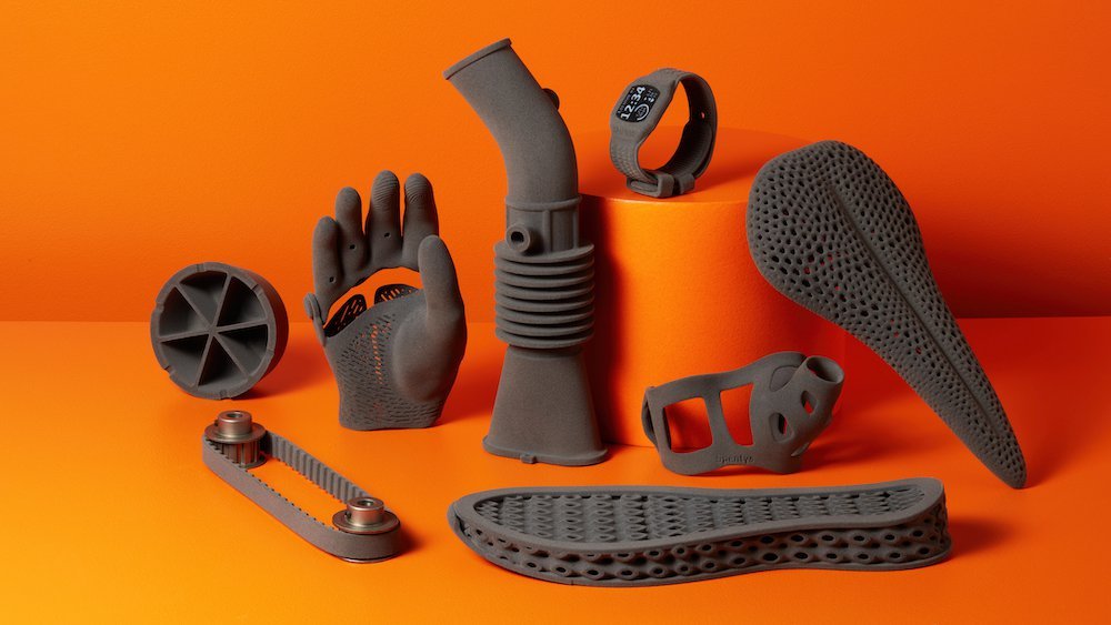 SLS 3D printed objects
